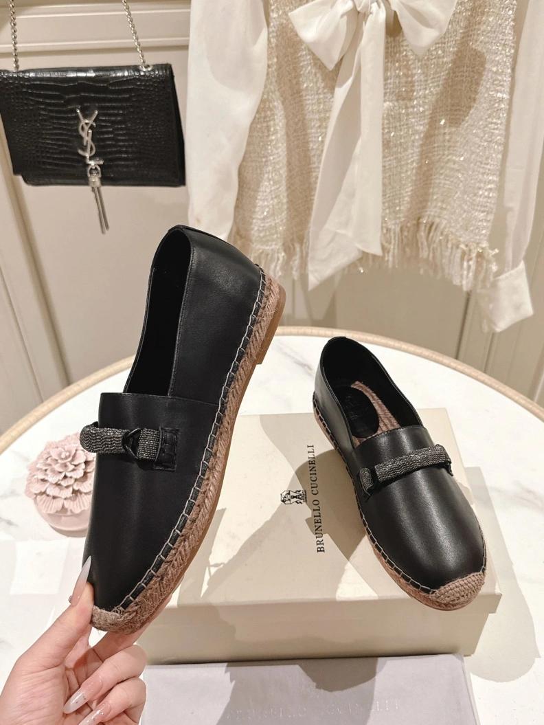 Fashionable Brxnxllo Cxcxnelli Leather Shoes 113661