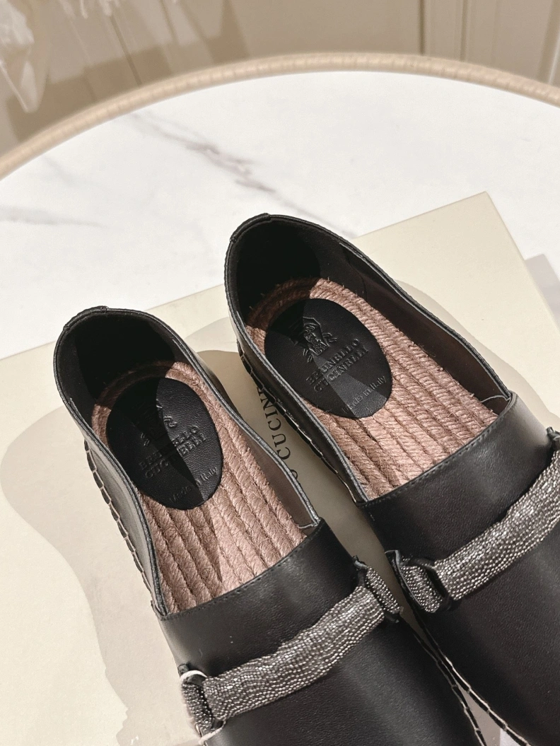 Fashionable Brxnxllo Cxcxnelli Leather Shoes 113661