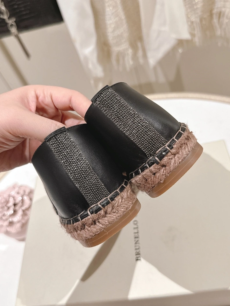 Compact Brxnxllo Cxcxnelli Leather Shoes 113666