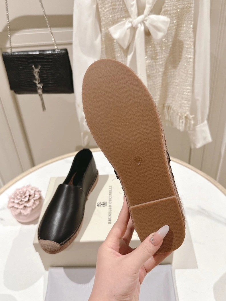 Compact Brxnxllo Cxcxnelli Leather Shoes 113666