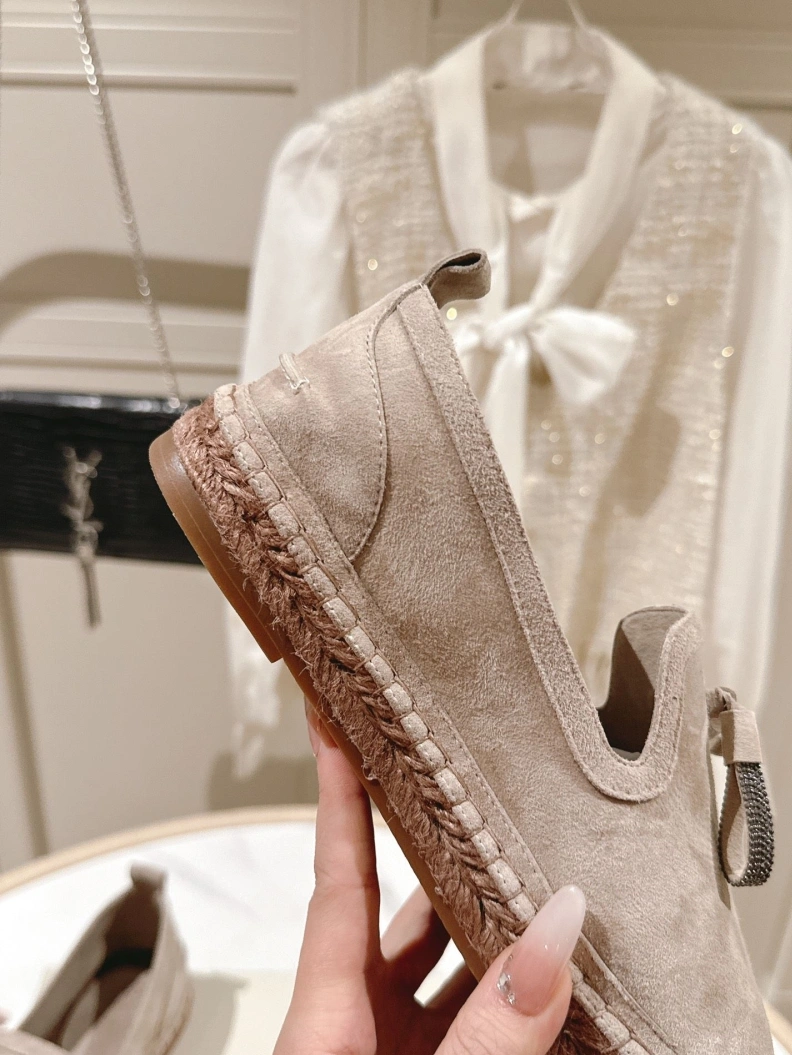 Soft Brxnxllo Cxcxnelli Leather Shoes 113655