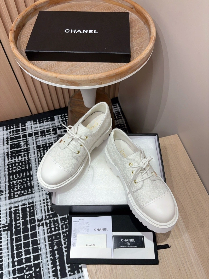 Fashionable Chxnxl Leather Shoes 129962
