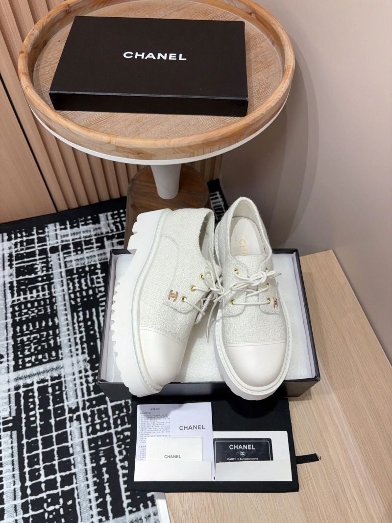Fashionable Chxnxl Leather Shoes 129962