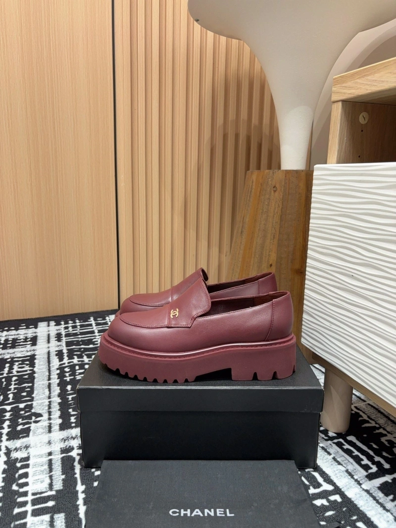 Sophisticated Chxnxl Leather Shoes 129956
