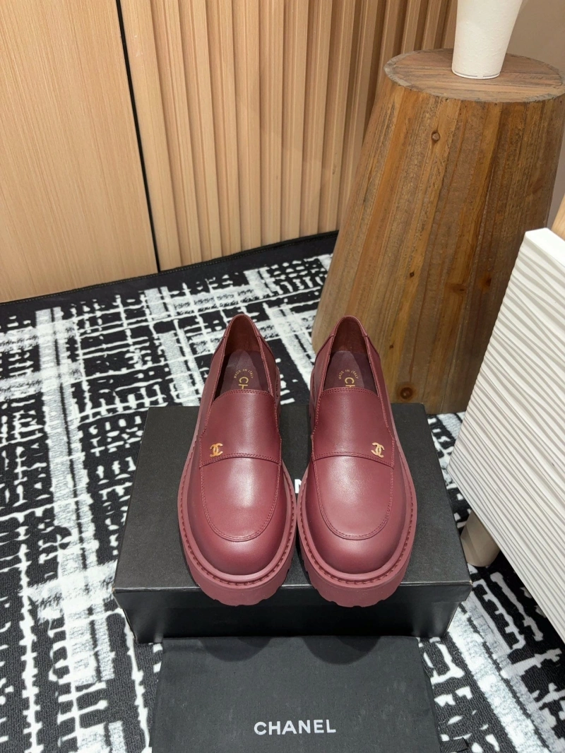 Sophisticated Chxnxl Leather Shoes 129956