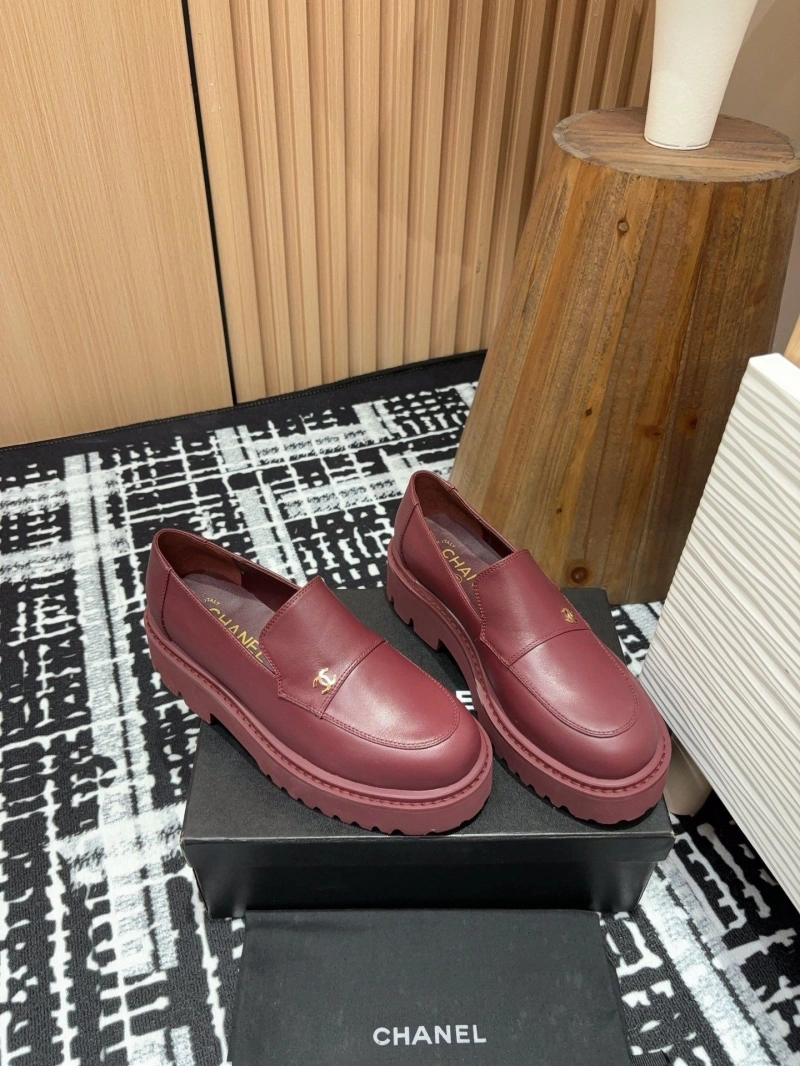 Sophisticated Chxnxl Leather Shoes 129956