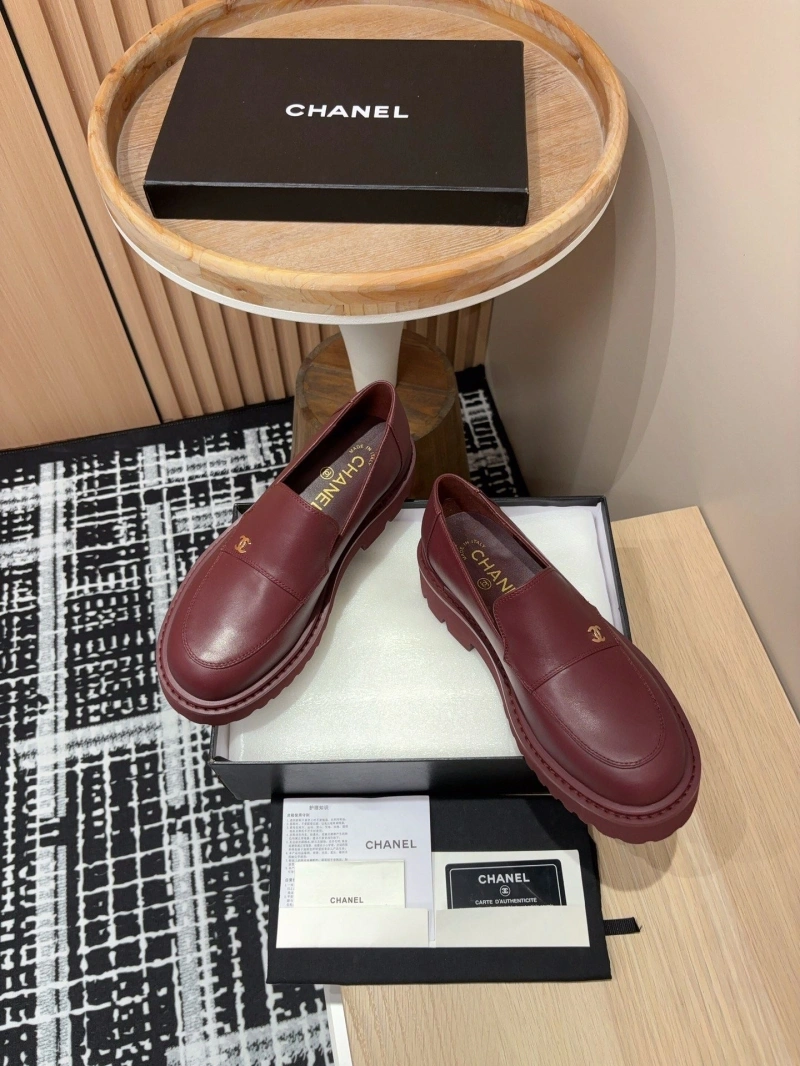 Sophisticated Chxnxl Leather Shoes 129956