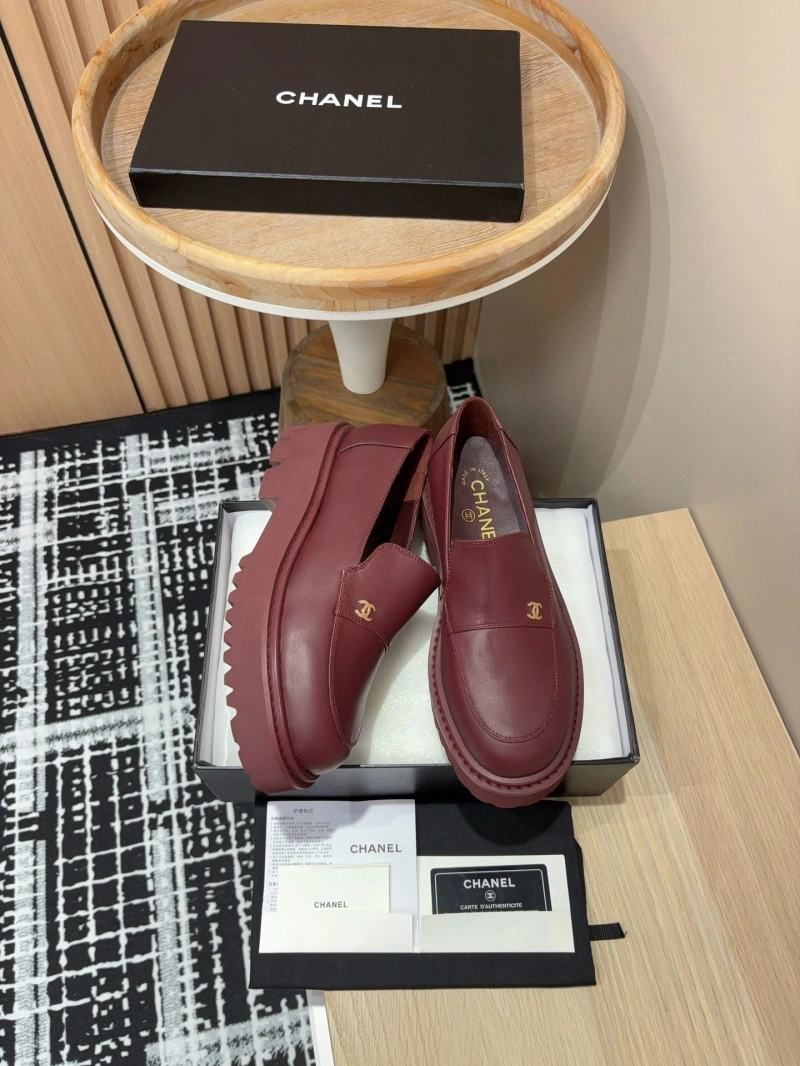 Sophisticated Chxnxl Leather Shoes 129956