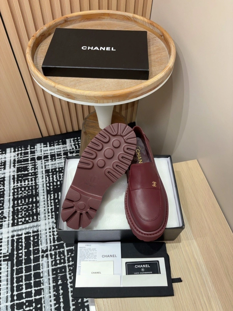 Sophisticated Chxnxl Leather Shoes 129956