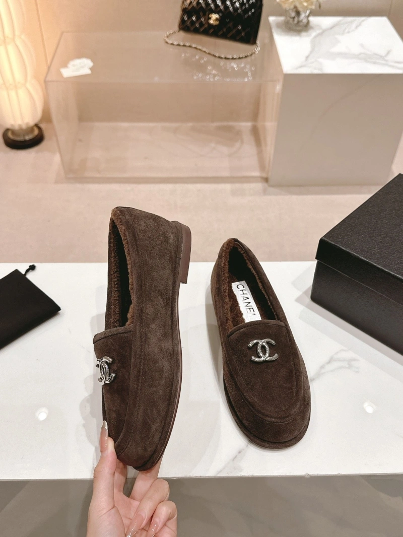 Soft Chxnxl Leather Shoes 124507