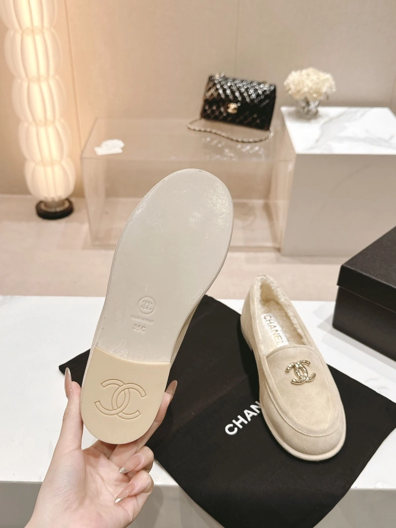 Sleek Chxnxl Leather Shoes 124504