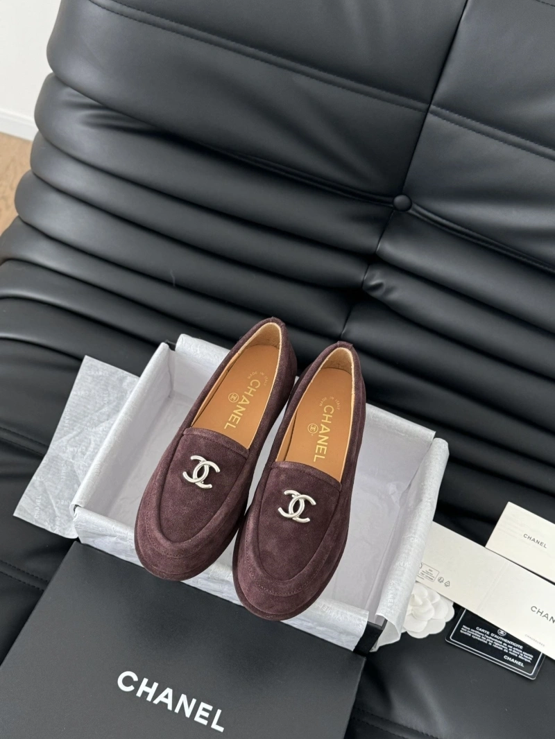 Bright Chxnxl Leather Shoes 124490