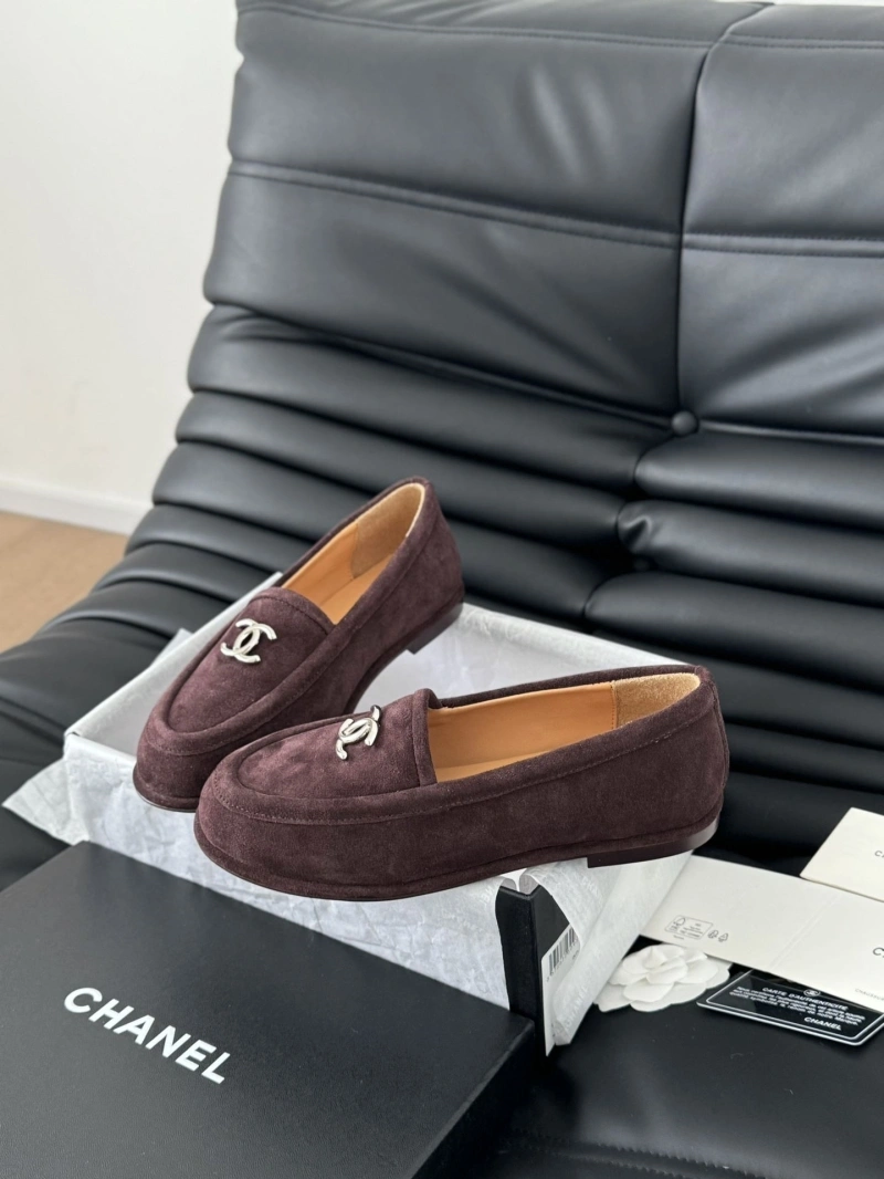 Bright Chxnxl Leather Shoes 124490