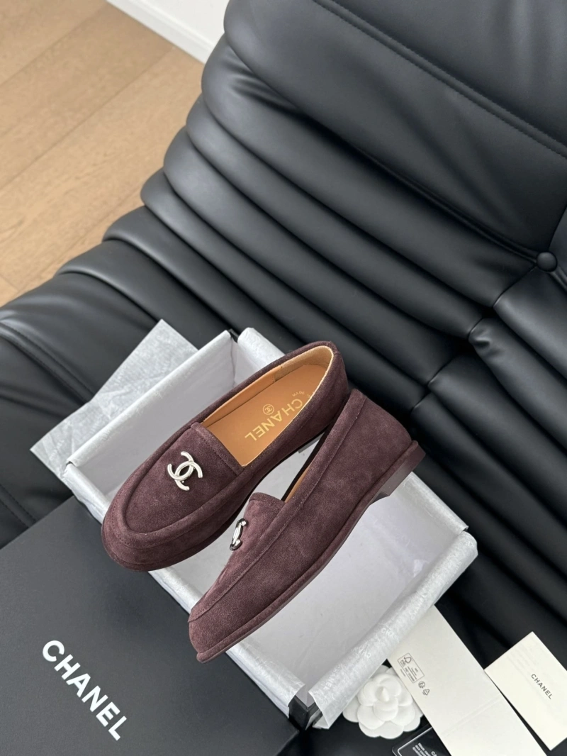 Bright Chxnxl Leather Shoes 124490
