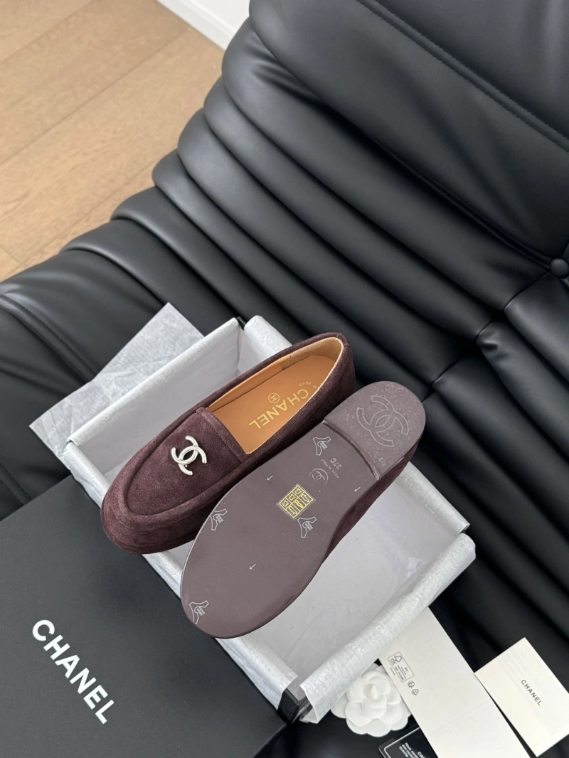 Bright Chxnxl Leather Shoes 124490
