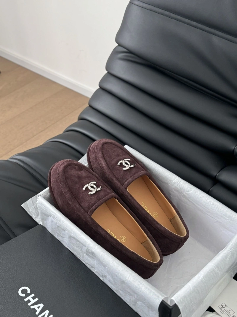 Bright Chxnxl Leather Shoes 124490