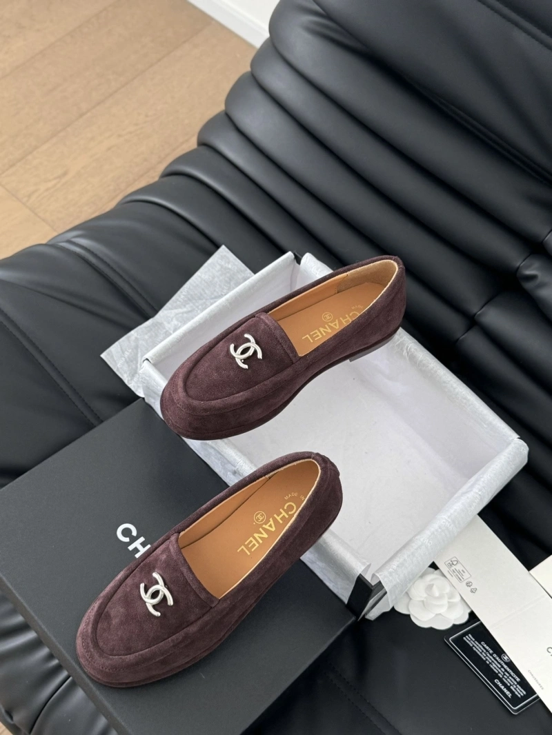 Bright Chxnxl Leather Shoes 124490