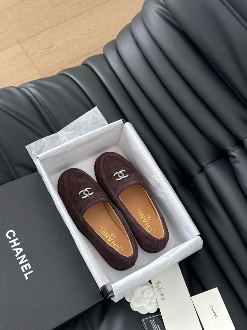 Bright Chxnxl Leather Shoes 124490