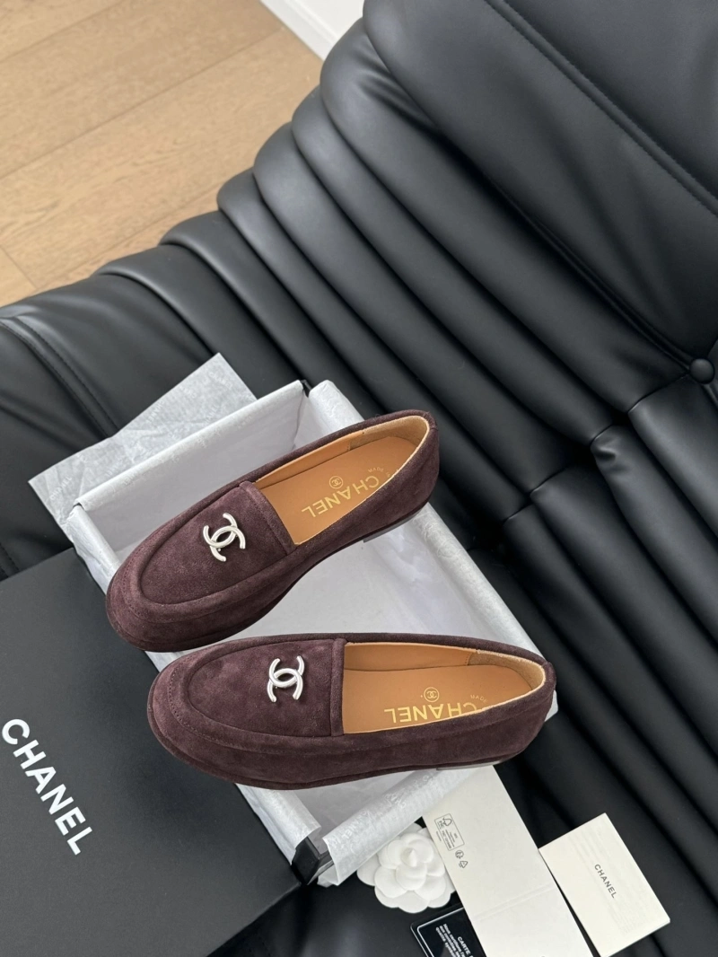 Bright Chxnxl Leather Shoes 124490