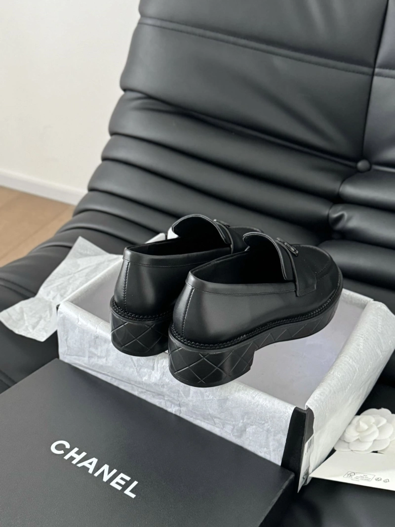 Elegant Chxnxl Leather Shoes 124473