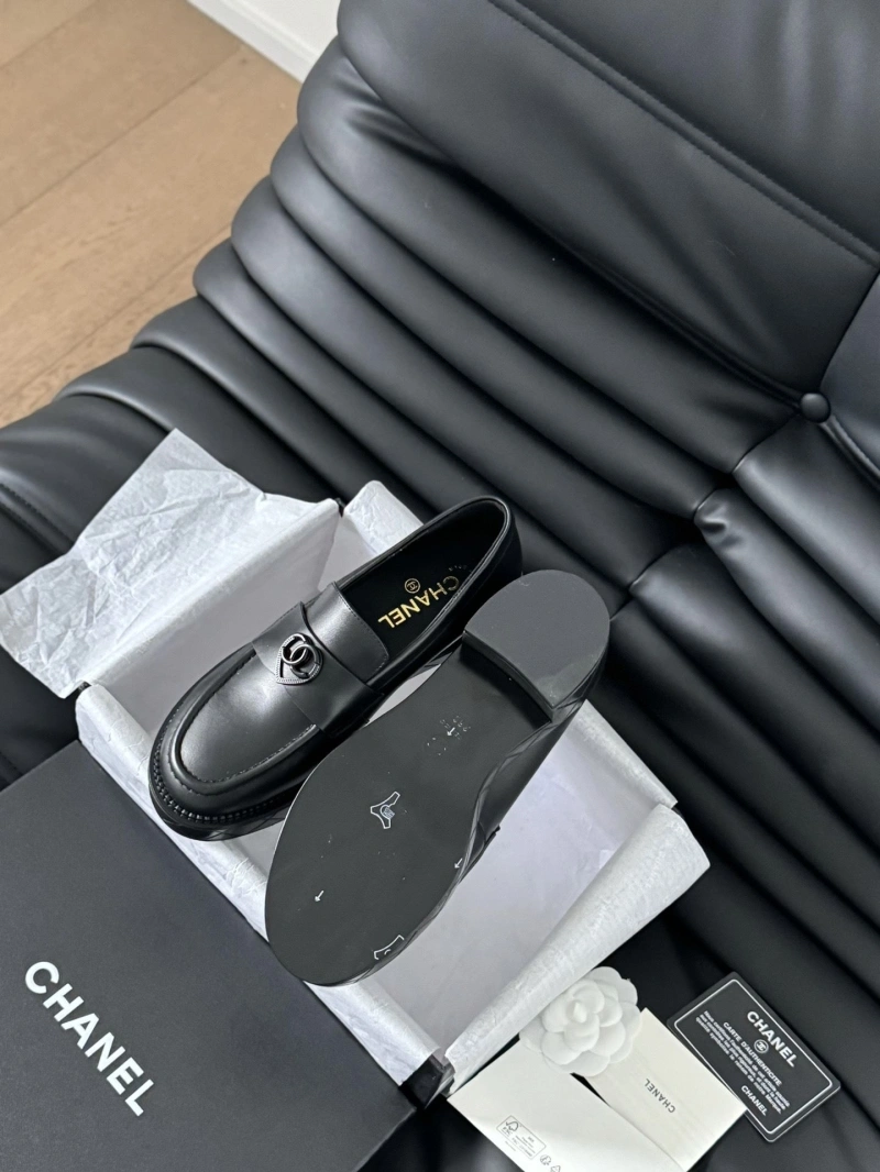 Elegant Chxnxl Leather Shoes 124473
