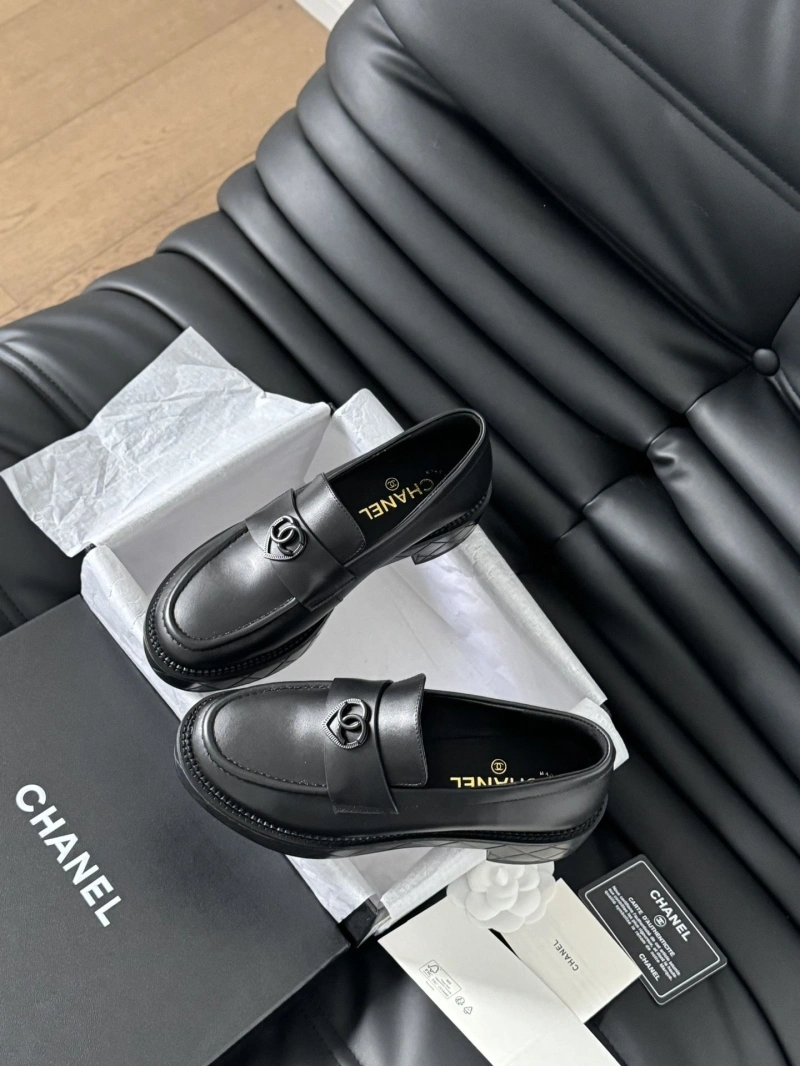 Elegant Chxnxl Leather Shoes 124473