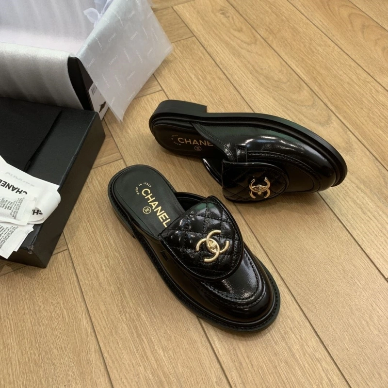 Modern Chxnxl Leather Shoes 124489