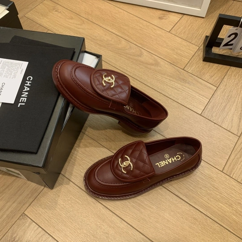 Sophisticated Chxnxl Leather Shoes 124479