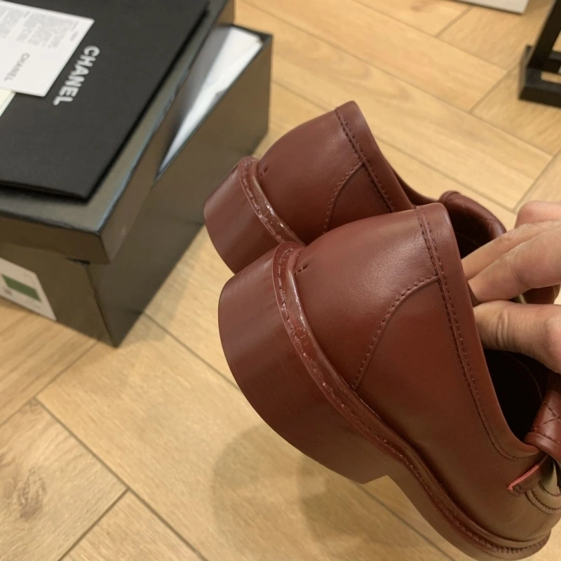 Sophisticated Chxnxl Leather Shoes 124479