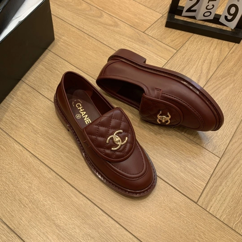 Sophisticated Chxnxl Leather Shoes 124479