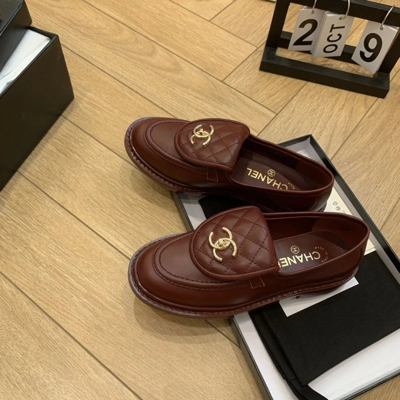 Sophisticated Chxnxl Leather Shoes 124479