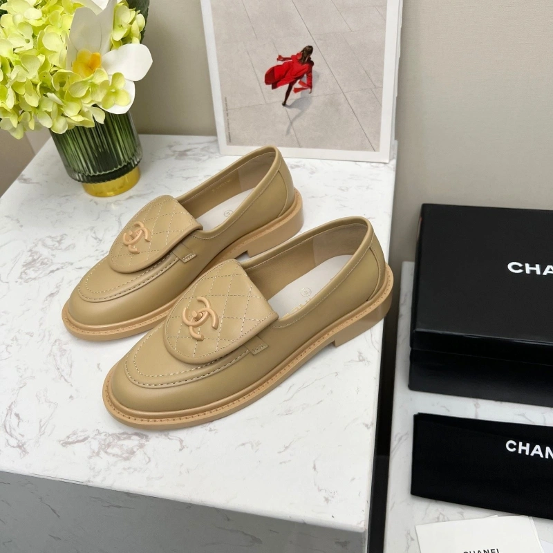 Elegant Chxnxl Leather Shoes 124449