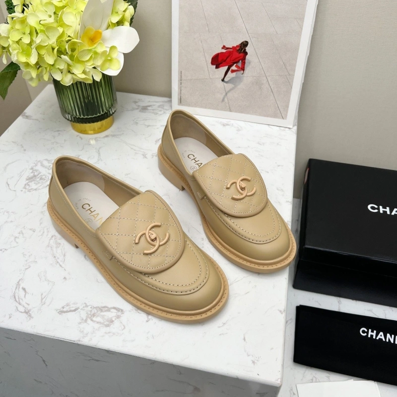 Elegant Chxnxl Leather Shoes 124449