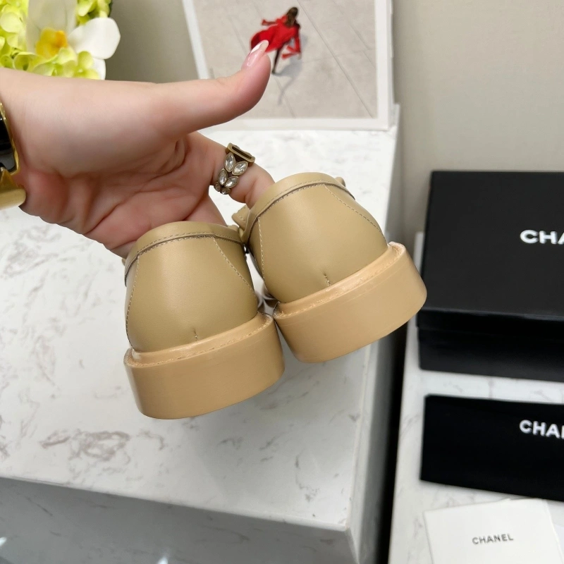 Elegant Chxnxl Leather Shoes 124449