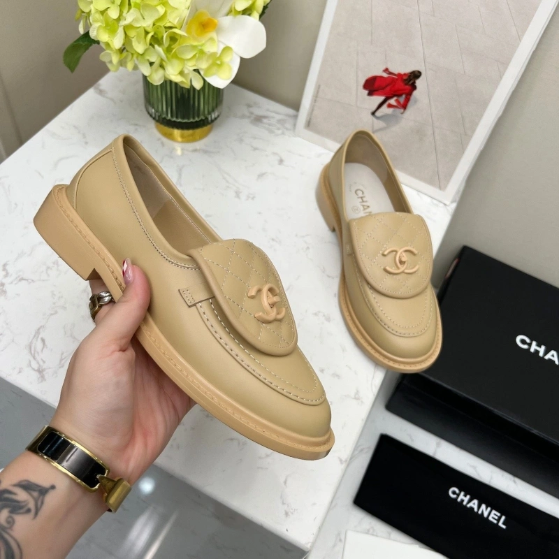Elegant Chxnxl Leather Shoes 124449