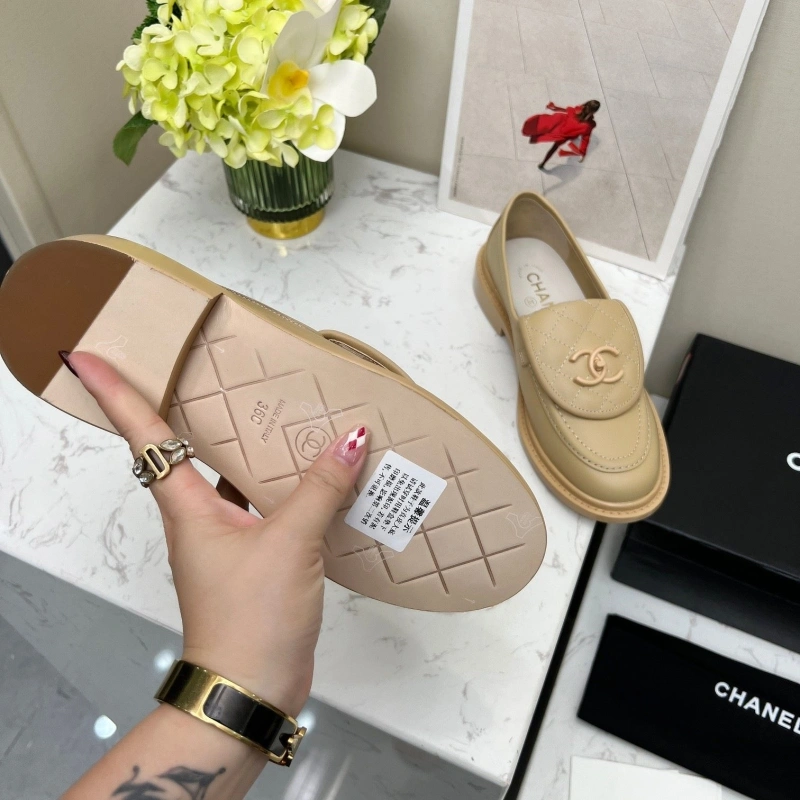 Elegant Chxnxl Leather Shoes 124449