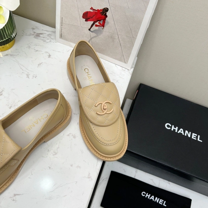 Elegant Chxnxl Leather Shoes 124449