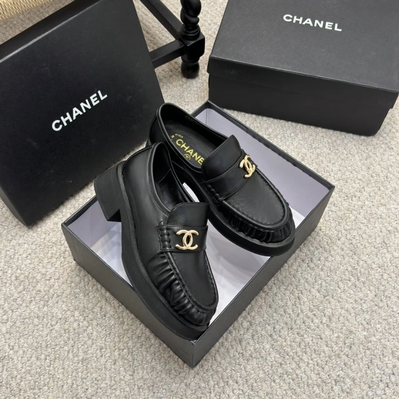 Stylish Chxnxl Leather Shoes 124428
