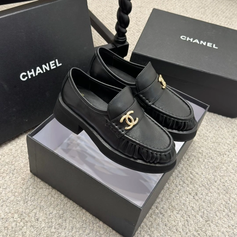 Stylish Chxnxl Leather Shoes 124428