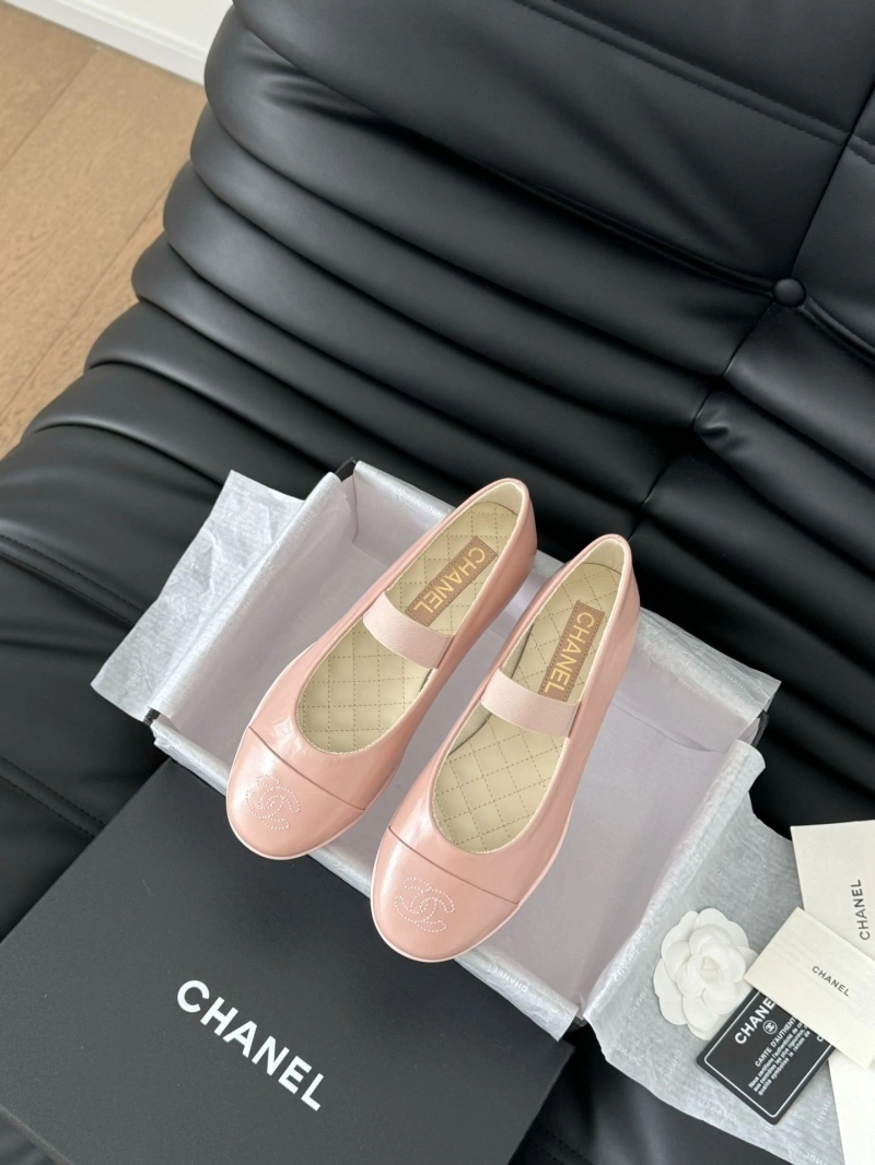 Bright Chxnxl Flat Shoes 124597