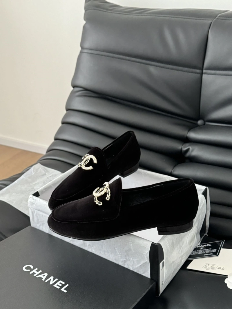 Elegant Chxnxl Leather Shoes 124432