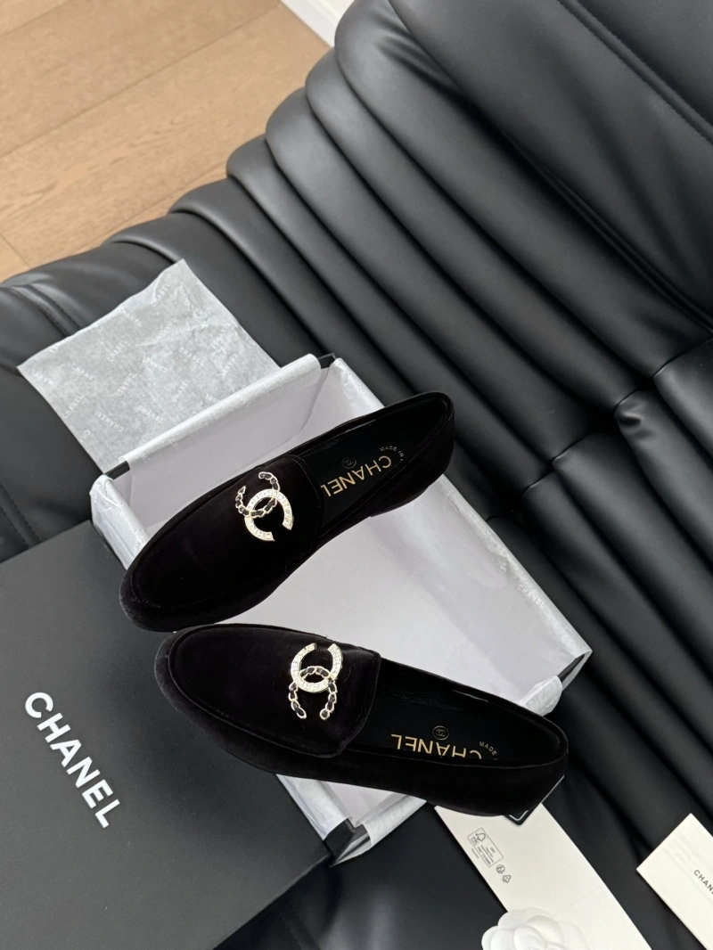 Elegant Chxnxl Leather Shoes 124432