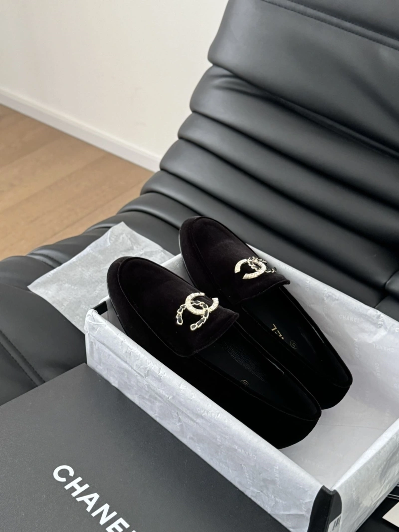 Elegant Chxnxl Leather Shoes 124432