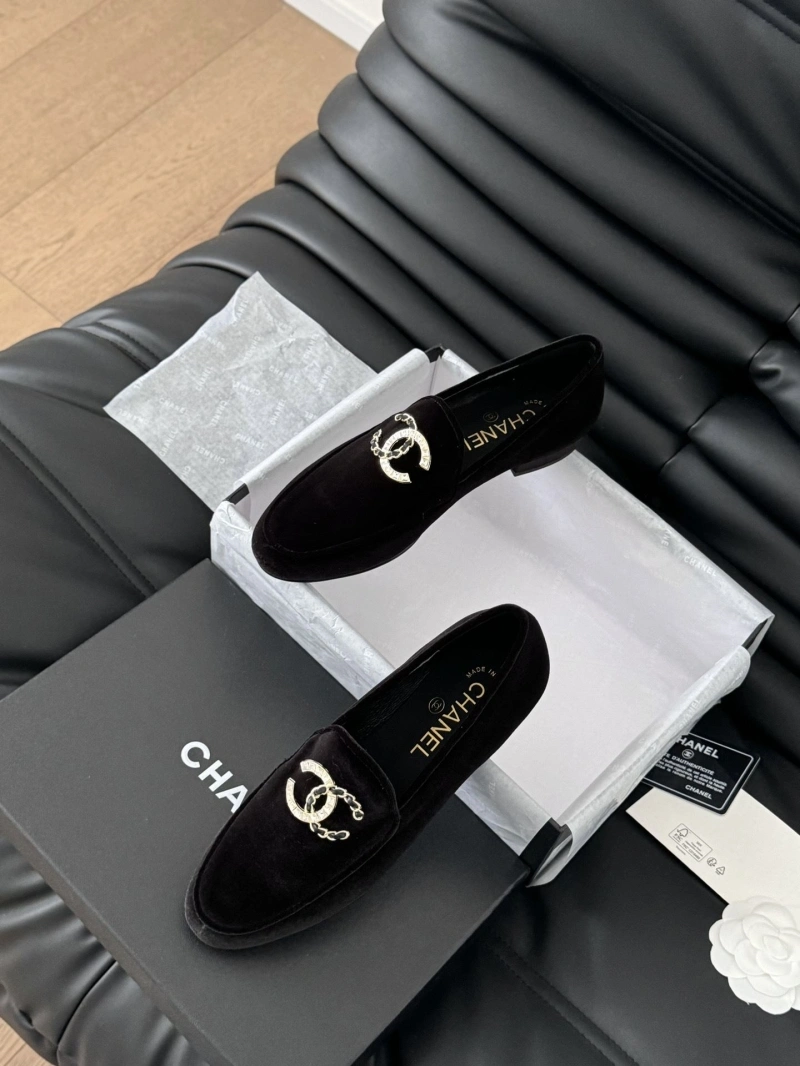 Elegant Chxnxl Leather Shoes 124432