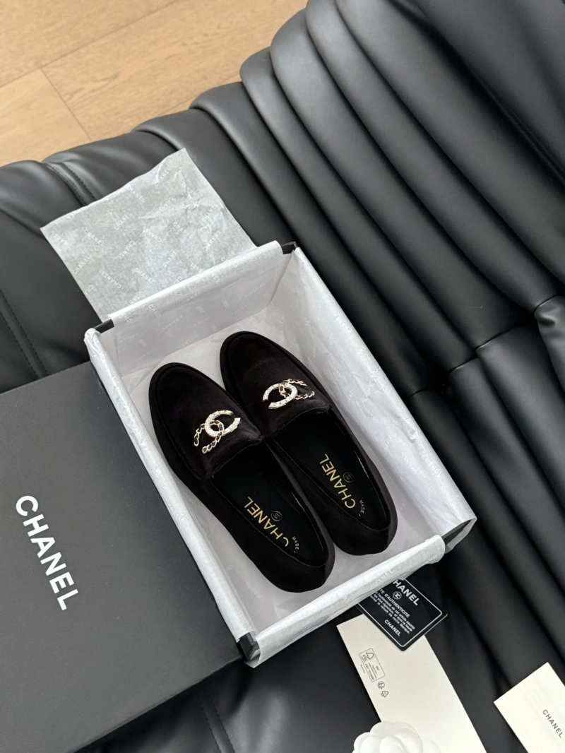 Elegant Chxnxl Leather Shoes 124432