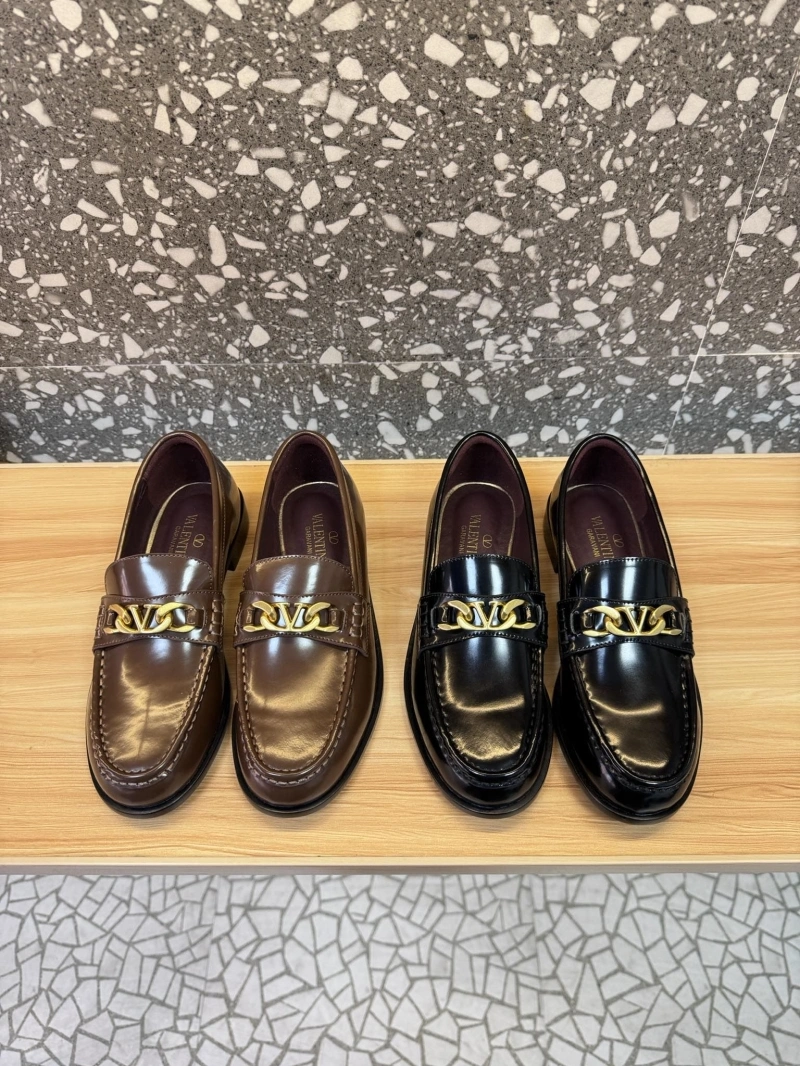 Elegant Vxlxntino Leather Shoes 230788