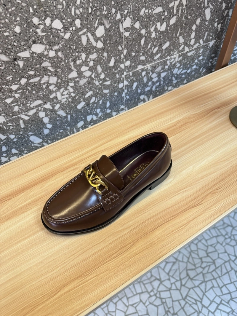Elegant Vxlxntino Leather Shoes 230788