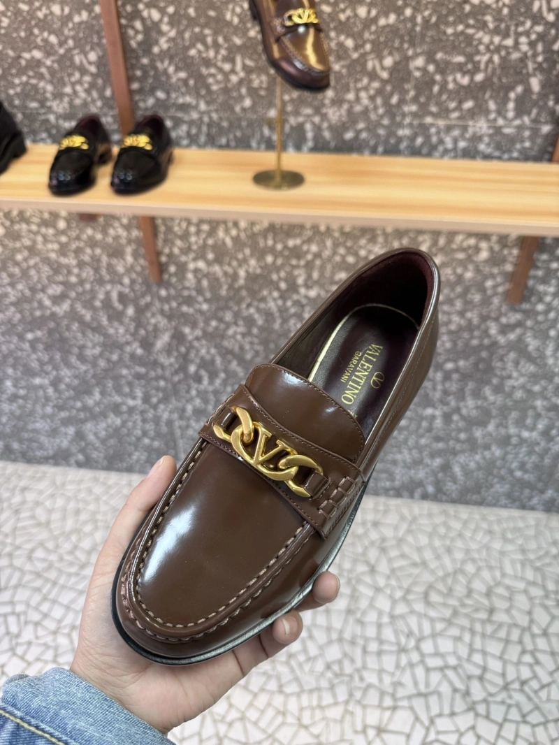 Elegant Vxlxntino Leather Shoes 230788