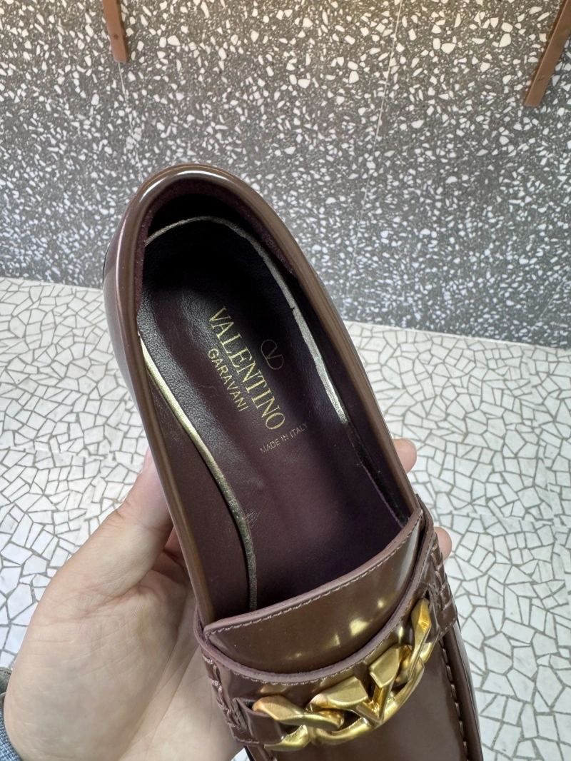 Elegant Vxlxntino Leather Shoes 230788