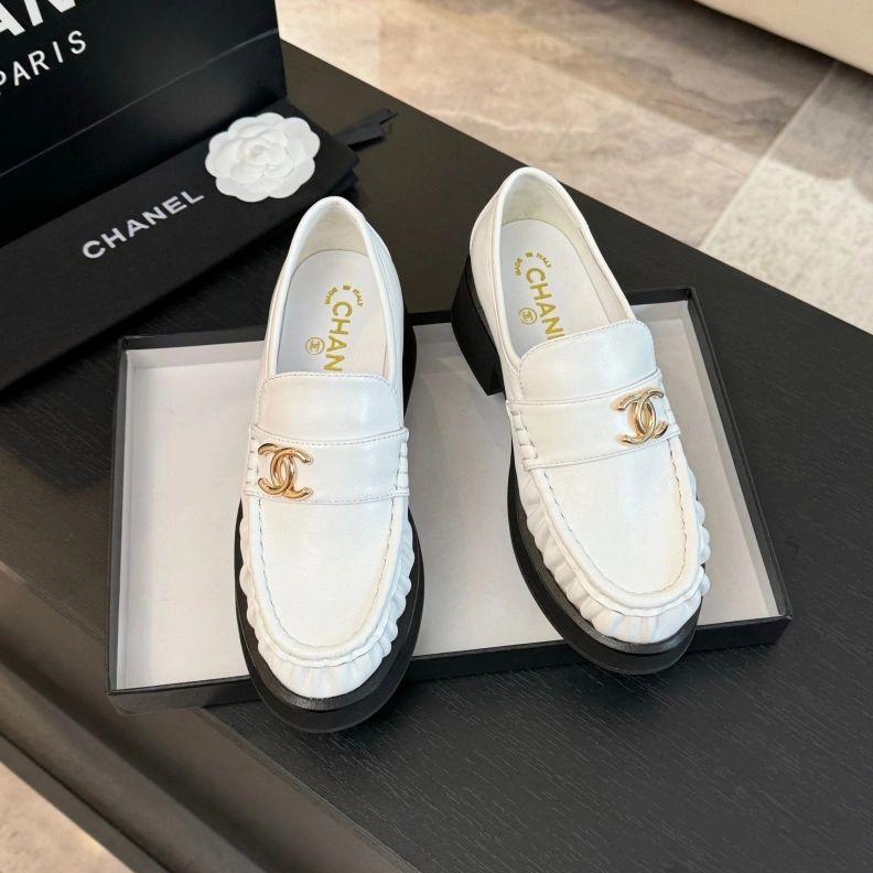 Sophisticated Chxnxl Leather Shoes 120773